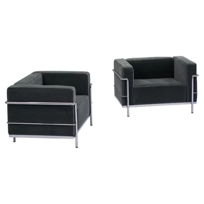 Pre-owned Cassina Charlotte Perriand, Pierre Jeanneret, Le Corbusier Lc3 Lounge Chair For  In Black