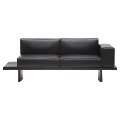 Pre-owned Cassina Charlotte Perriand Refolo Modular Sofa, Wood And Black Leather By