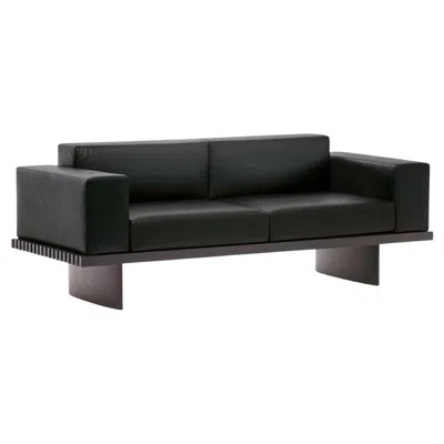 Pre-owned Cassina Charlotte Perriand Refolo Sofa In Black Leather For , Italy - New