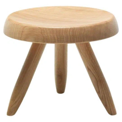 Pre-owned Cassina Charlotte Perriand Tabouret Berger Stool In Oak By  In Brown