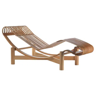 Pre-owned Cassina Charlotte Perriand Tokyo Chaise Longue By , Mid-century Modern In Brown