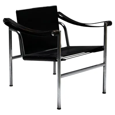 Pre-owned Cassina Early Lc1 Chair By Le Corbusier, Jeanneret & Perriand, , Italy 1960s In Black
