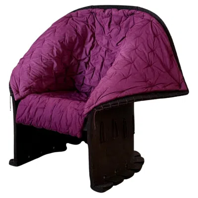 Pre-owned Cassina “feltri” Armchair In Purple Original Upholstery – Good Vintage Condition