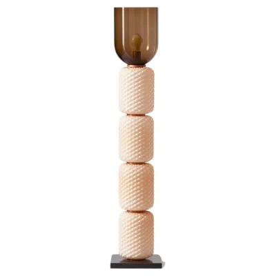Pre-owned Cassina Ficapula Floor Lamp With Glass And Marble Base By  In Sand