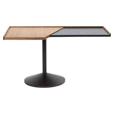 Pre-owned Cassina Franco Albini 840 Stadera Wood And Steel Table For , Italy, New In Brown