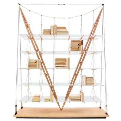Pre-owned Cassina Franco Albini Bookcase; A Masterpiece Of Italian Craftsmanship And Design In Brown