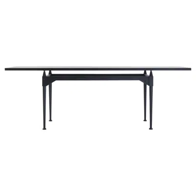 Pre-owned Cassina Franco Albini Tl3 Table, Black Dyed Wood And Glass By