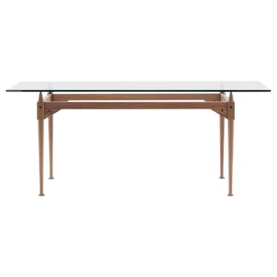 Pre-owned Cassina Franco Albini Tl3 Table, Wood And Glass By  In Brown