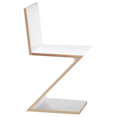 Pre-owned Cassina Gerrit Thomas Rietveld Zig Zag Chair For , Italy, New In Brown