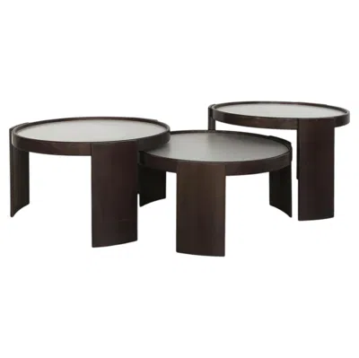 Pre-owned Cassina Gianfranco Frattini  Italian Midcentury Black & White Coffee Tables 1960s