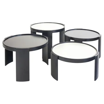 Pre-owned Cassina Gianfranco Frattini Model 783 Large Nesting Tables By , 1966 In Brown