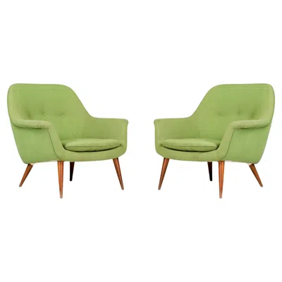 Pre-owned Cassina Giovanni "nino" Zoncada For  Armchairs, Italy 1958 In Brown