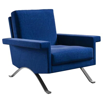 Pre-owned Cassina Ico Parisi 875 Armchair By , Metal & Fabric, Mid-century In Purple
