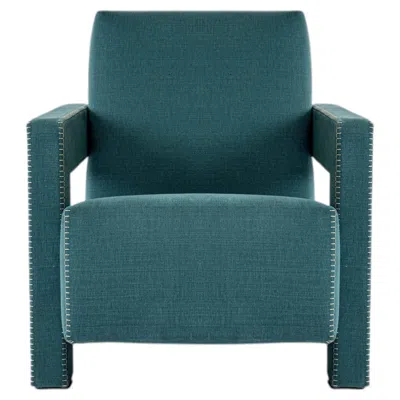 Pre-owned Cassina Iconic Utrecht Xl Armchair By  In Blue Teal Fabric - Availalble Now In Green