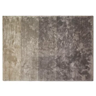 Pre-owned Cassina In-touch Rug By Designer , Tencel Fiber, Eco-friendly, Italy In Gray