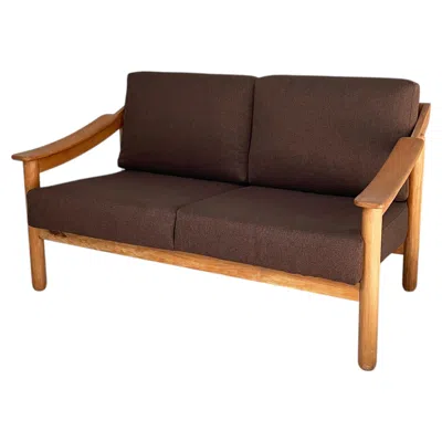 Pre-owned Cassina Italian Mid-century Modern Sofa Loden By Vico Magistretti For , 1960s In Brown