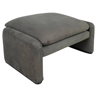 Pre-owned Cassina Italian Modern Pouf Maralunga By Vico Magistretti For , 1970s In Gray