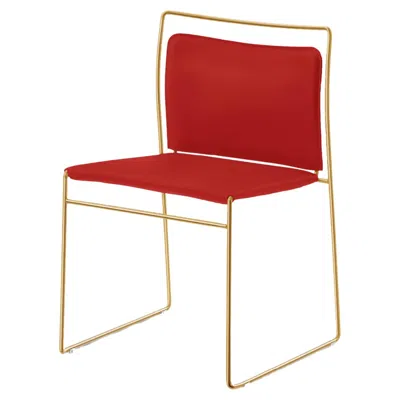 Pre-owned Cassina Kazuhide Takahama Tulu Chair By , Metal & Leather, Italy In Red