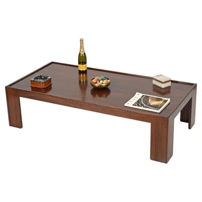 Pre-owned Cassina Large Rosewood Coffee Table By Afra And Tobia Scarpa For , Italy, 1960s In Brown