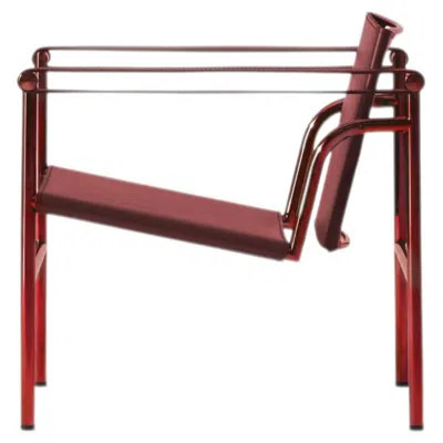 Pre-owned Cassina Lc1 “fauteuil Dossier Basculant, 60” Red Limited Edition Chair