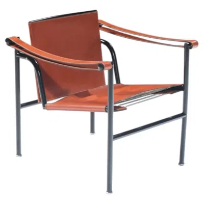 Pre-owned Cassina Lc-1 Leather Lounge Chair - Le Corbusier, Pierre Jeanneret & Perriand -  In Brown