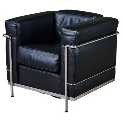 Pre-owned Cassina Lc2 Lounge Chair By Le Corbusier For , Early 2000's In Black