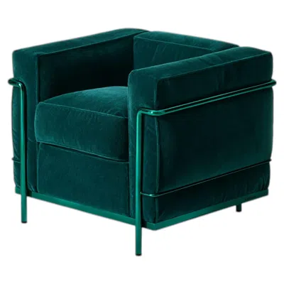 Pre-owned Cassina Lc2 “petit Modèle, Durable, 60” Limited Edition Green Armchair By