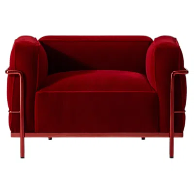 Pre-owned Cassina Lc3 “grand Confort, Durable, 60” Limited Edition Red Armchair By