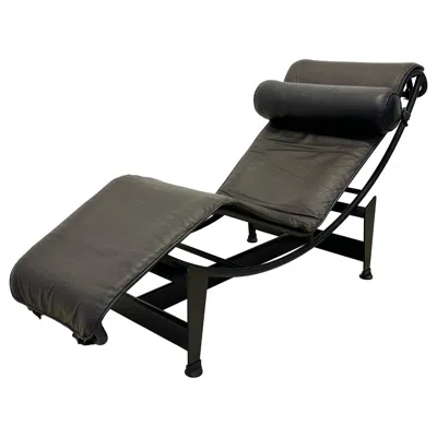 Pre-owned Cassina Lc4 Le Corbusier “noire” Chaise Lounge For  In Black