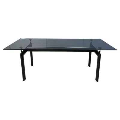Pre-owned Cassina Lc6 Dining Table By Le Corbusier For , 1990s In Black