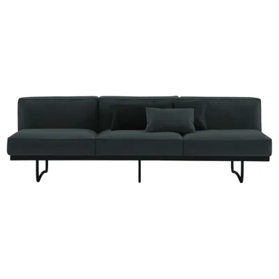 Pre-owned Cassina Le Corbusier 5 Canapé Sofa In Black Or Petrol For , Italy - New