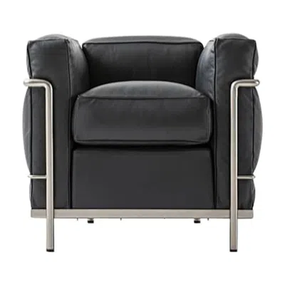 Pre-owned Cassina Le Corbusier, Jeanneret, Charlotte Perriand Lc3 Fauteuil By  In Black