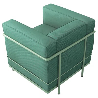 Pre-owned Cassina Le Corbusier, P.jeanneret, Charlotte Perriand Lc2 Poltrona Armchair By  In Gray