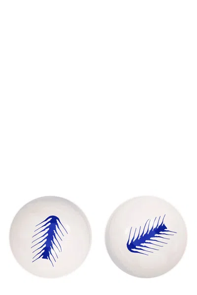 Cassina 'le Monde De Charlotte Perriand Arête' 2 Soup Plate Set ⌀ 20 C In Blue