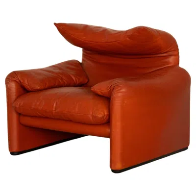 Pre-owned Cassina Maralunga By Vico Magistretti For  In Red