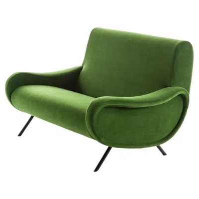 Pre-owned Cassina Marco Zanuso Lady Divano Sofa In Green For , Italy - New