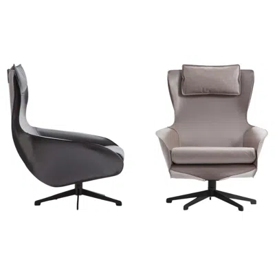 Pre-owned Cassina Mario Bellini 'cab' Lounge Chair For , Italy - New In Gray