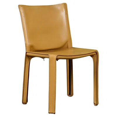 Pre-owned Cassina Mario Bellini Cab Side Dining Chair For  In Brown