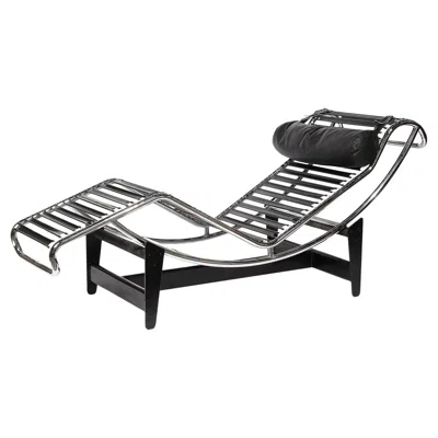 Pre-owned Cassina Mid-century Modernist Chaise Lounge Model Lc/4 5559 By Lecorbusier For  In Black