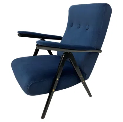 Pre-owned Cassina Midcentury Reclining Armchair By  In Brown