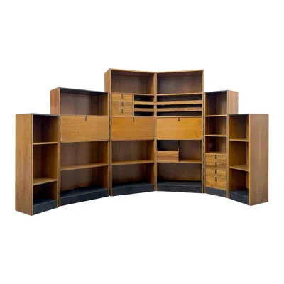 Pre-owned Cassina Modular Bookshelf By Afra & Tobia Scarpa For , Japan, 1971 In Brown