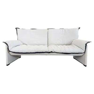 Pre-owned Cassina Palmaria Sofa Design Couch Vico Magistretti Zweisitzer In Gray