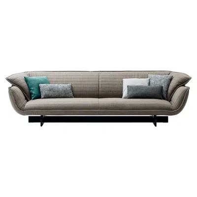 Pre-owned Cassina Patricia Urquiola Beam Sofa By , Metal & Fabric, Mid-century In Gray