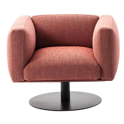 Pre-owned Cassina Piero Lissoni 8 Cube Armchair With Swivel Base By  In Brown