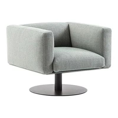 Pre-owned Cassina Piero Lissoni 8 Cube Armchair With Swivel Base By  In Gray