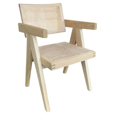 Pre-owned Cassina Pierre Jeanneret 051 Capitol Complex Office Chair In Brown