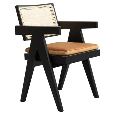 Pre-owned Cassina Pierre Jeanneret 051 Capitol Complex Office Chair With Cushion By  In Brown