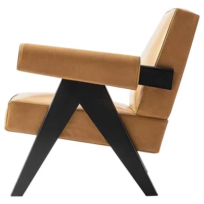 Pre-owned Cassina Pierre Jeanneret 053 Capitol Complex Armchair By  In Brown