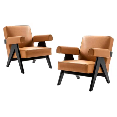 Pre-owned Cassina Pierre Jeanneret 053 Capitol Complex Armchair By  In Brown