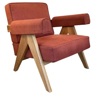 Pre-owned Cassina Pierre Jeanneret 053 Capitol Complex Armchair By  In Brown